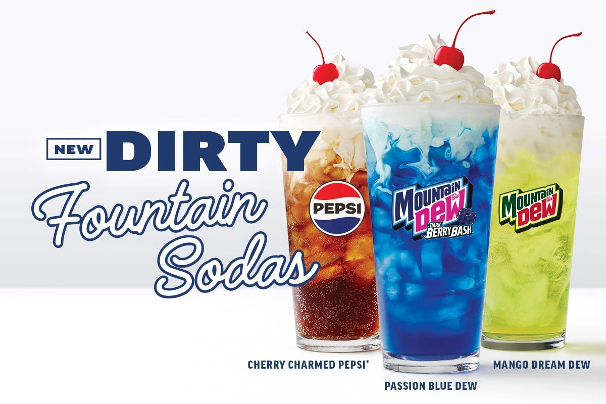 Applebee's Fountain Sodas Menu