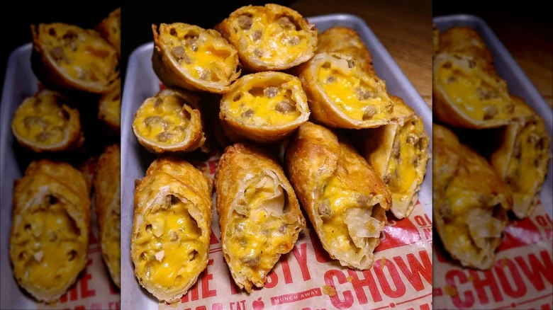 Cheeseburger Egg Rolls