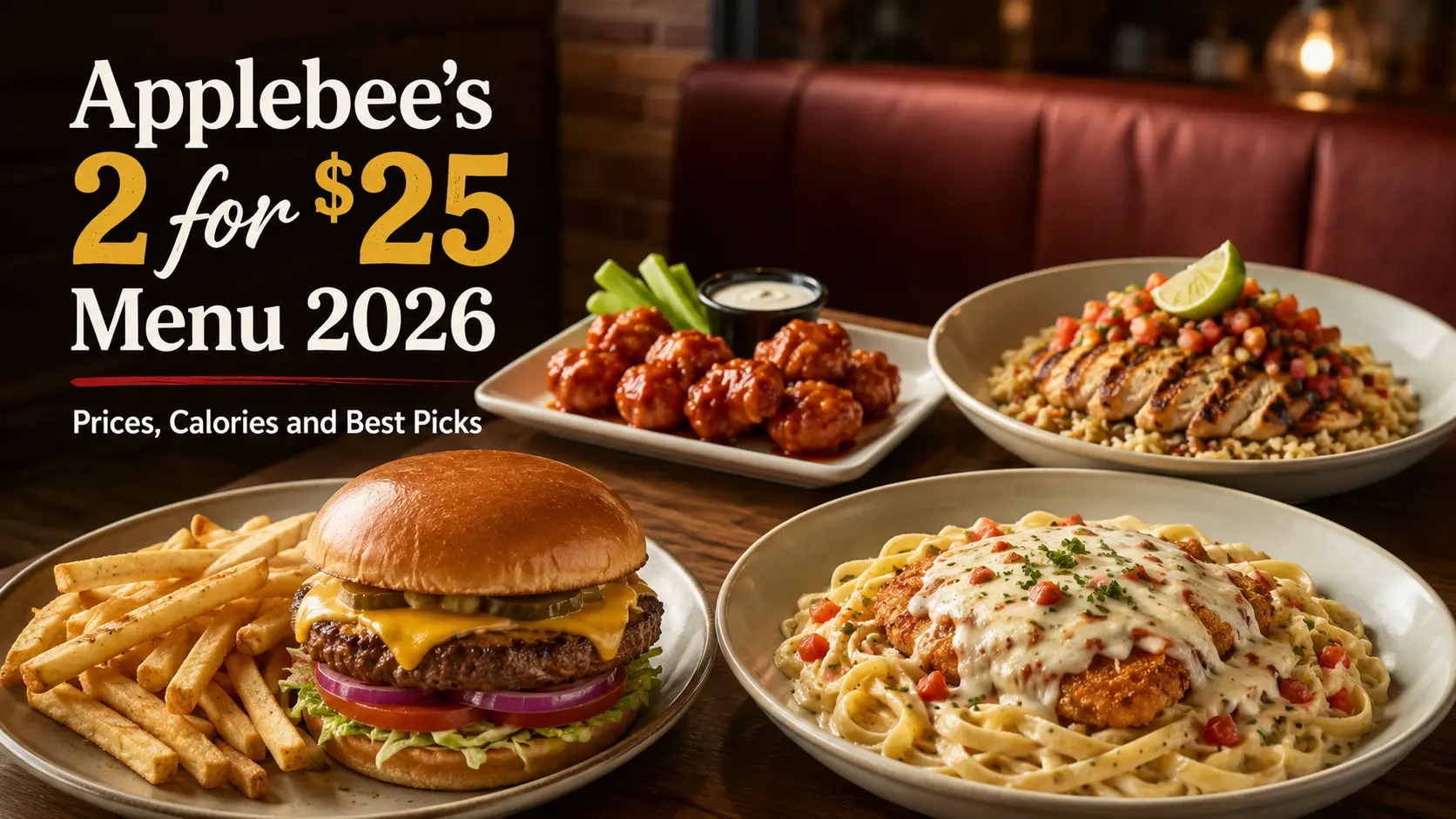 Applebee’s 2 for 25 Menu 2026 food and prices guide